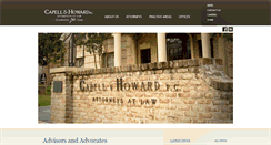 Desktop Screenshot of capellhoward.com