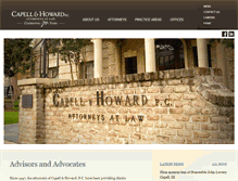 Tablet Screenshot of capellhoward.com